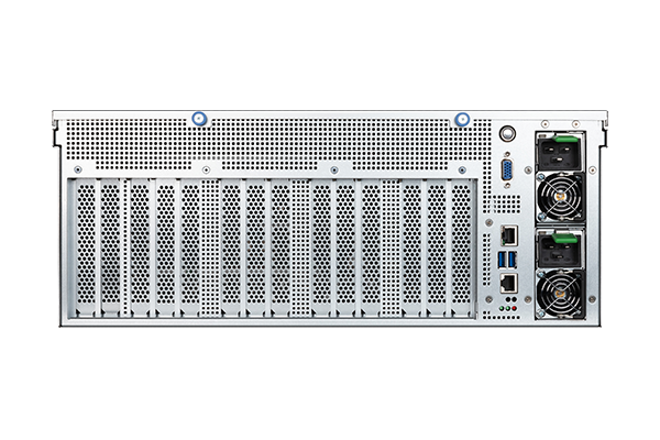 MSI G4101-01 4U server barebone front angled view