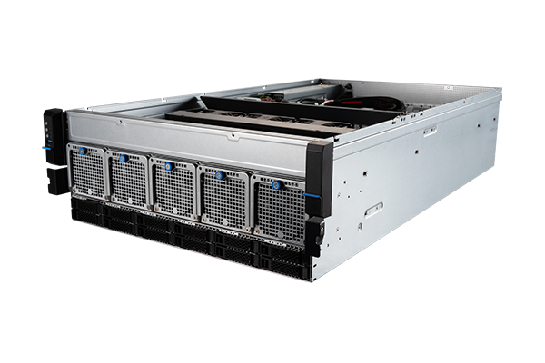 MSI G4101-01 4U server barebone angled view
