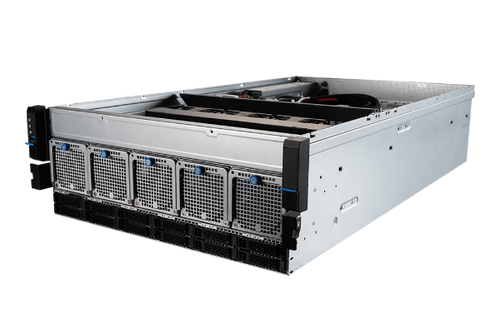 MSI G4101-03 4U server barebone angled view