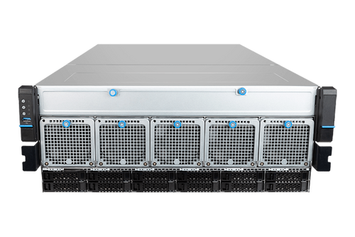 MSI G4101-03 4U server barebone front angled view